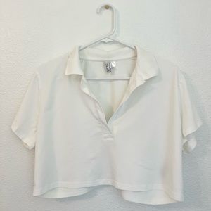 H&M Collared Crop Top
